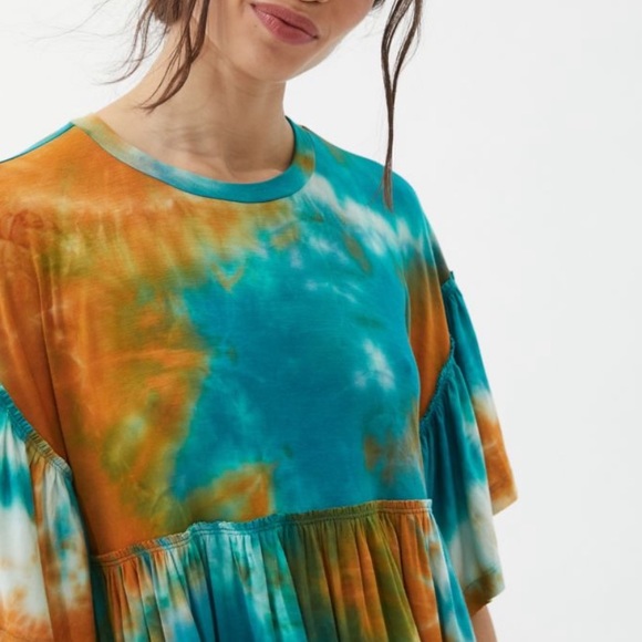 URBAN OUTFITTERS baza ruffle mini frock dress - Picture 2 of 6